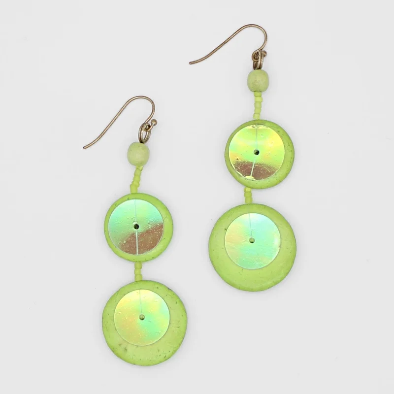 Hoop earrings with cut-out designs for a creative and lightweight effect-Lime Arabella Earrings