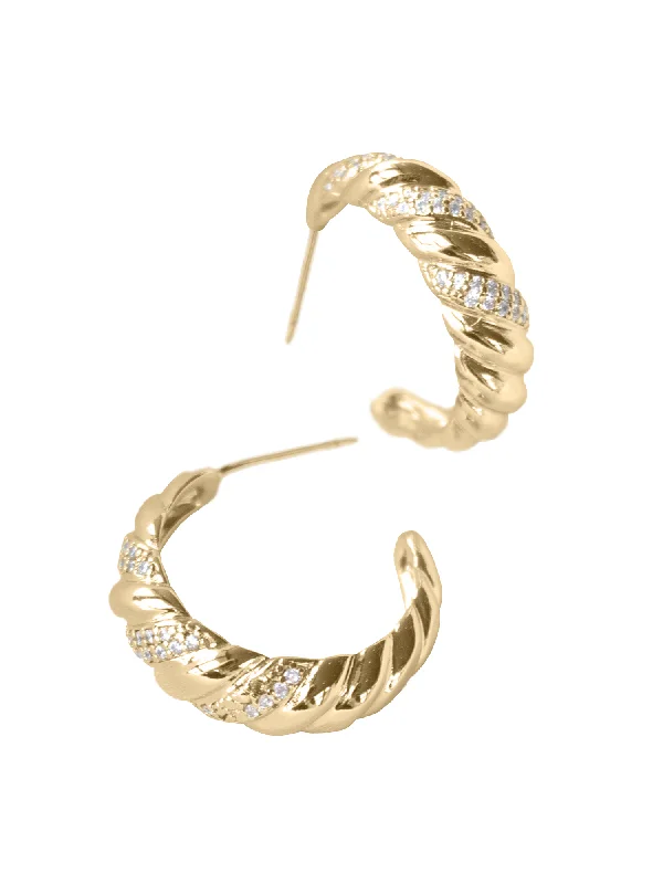 Best hoop earrings with butterfly motifs for a playful and whimsical appearance-Luca Hoop