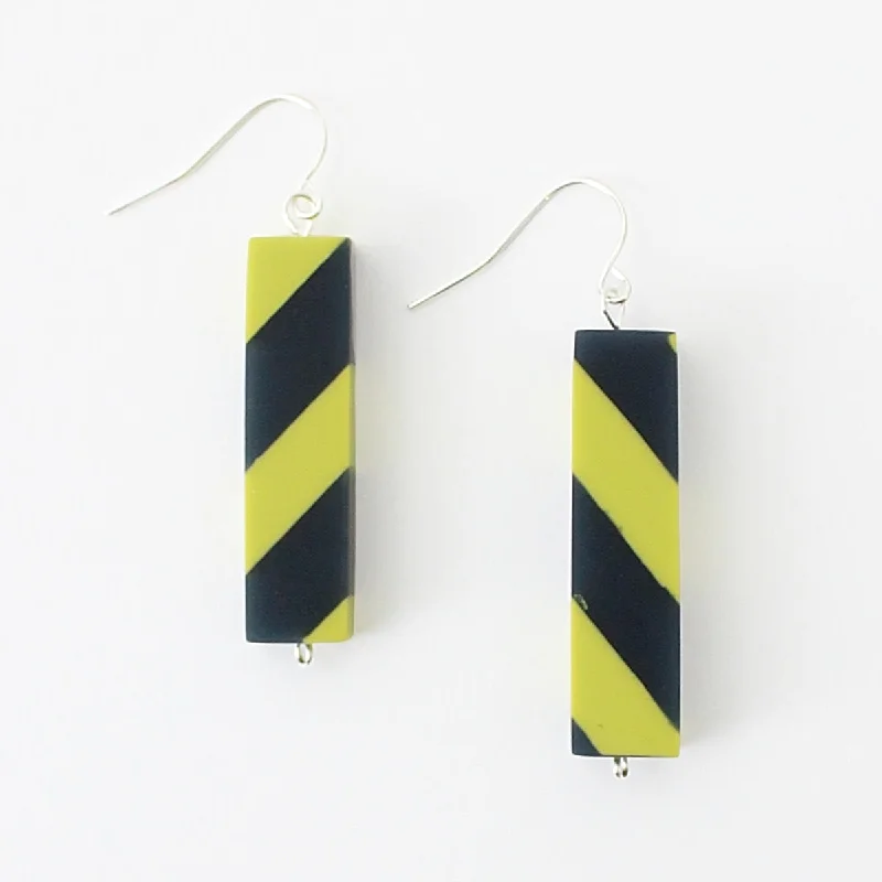 Best hoop earrings with vintage-style detailing for a nostalgic and timeless look-Navy and Lime Leah Earrings