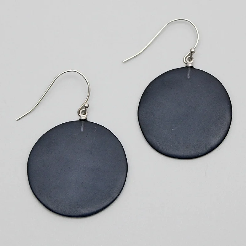 Hoop earrings with floral motifs for a feminine and nature-inspired look-Navy Jo Earrings