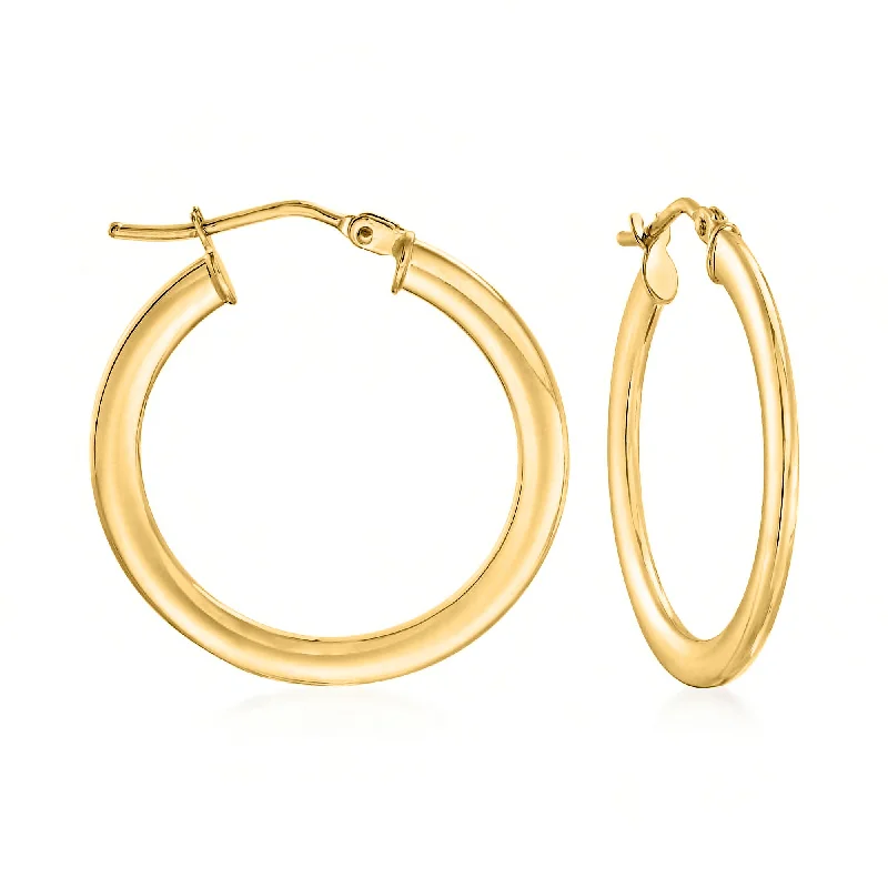 Best hoop earrings with minimalist designs for a clean and modern aesthetic-Ross-Simons Italian 14kt Yellow Gold Hoop Earrings