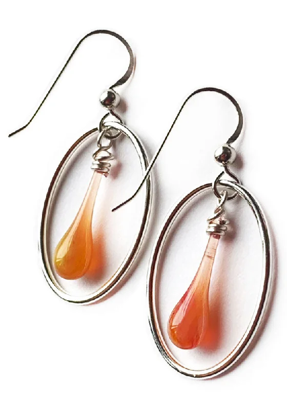 Sorbet Swirl Cameo Earrings