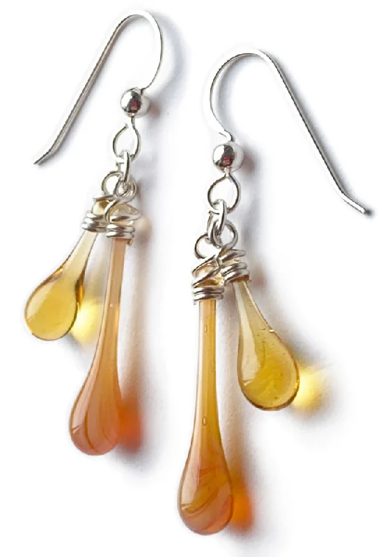 Hoop earrings with hammered copper for a warm and rustic aesthetic-Sunny Sorbet Duet Earrings