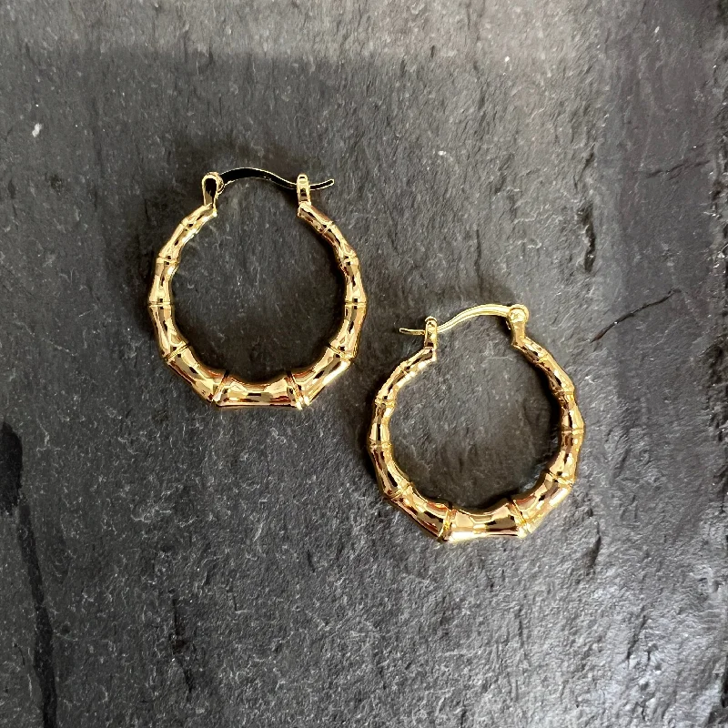 Best hoop earrings with infinity designs for a timeless and meaningful symbol-Tapered Bamboo Earrings