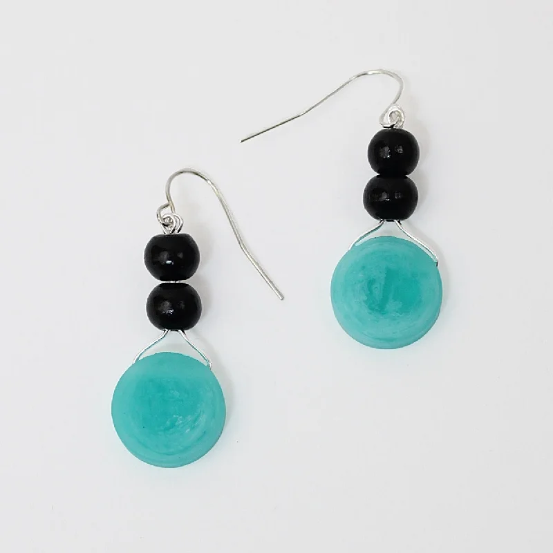 Hoop earrings with oversized designs for a bold, fashion-forward statement-Turquoise Kali Earrings