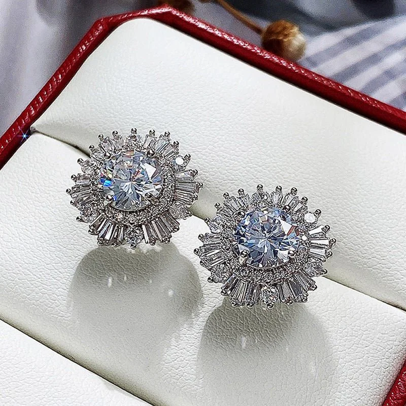 Detachable Stud Earrings with Charms -Don't Be a Snowflake Zircon Stud Earrings