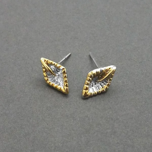 Stud Earrings for Party Look -Urthn 2 Tone Plated Assorted  Stud Earrings - 1310733