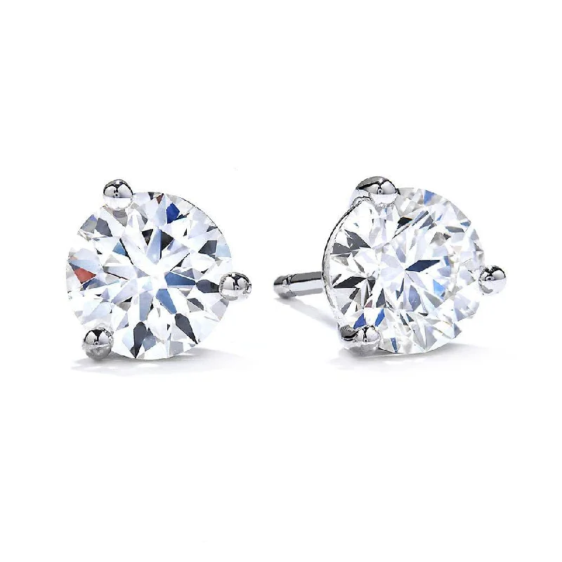 African Stud Earrings with Culture -0.50ctw Diamond Stud Earrings