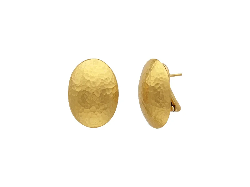 Stud Earrings for Engagement Party -24K Gold 24MM Stud Earrings