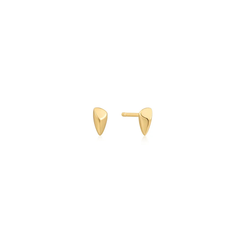 Punk Stud Earrings with Spikes -Gold Arrow Stud Earrings