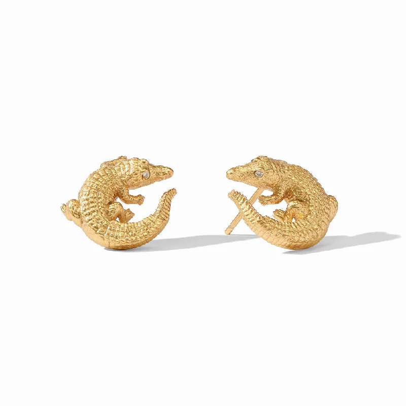 Stud Earrings for Engagement Party -Julie Vos Alligator Stud Earrings