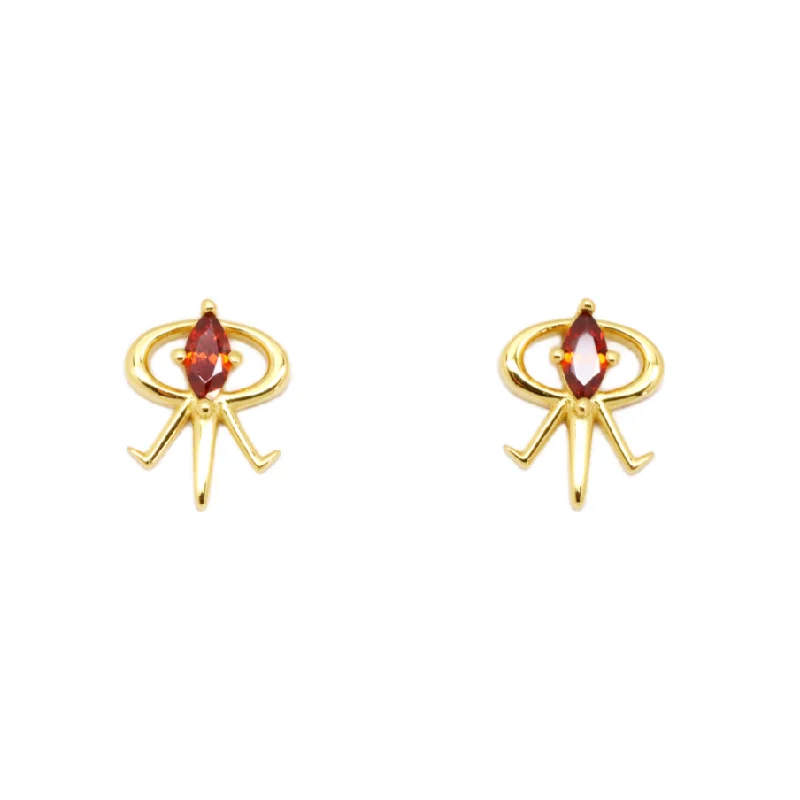 Stud Earrings with Filigree -Kyoko Stud Earrings