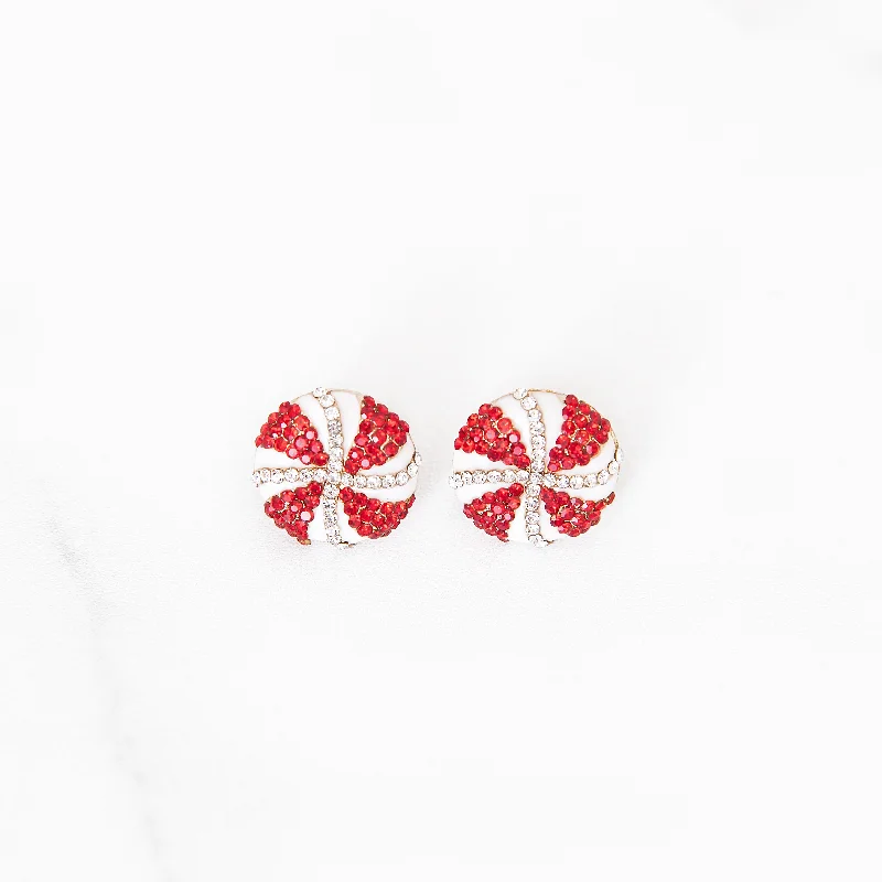 Stud Earrings for Wellness Routine -Peppermint Wishes Stud Earrings