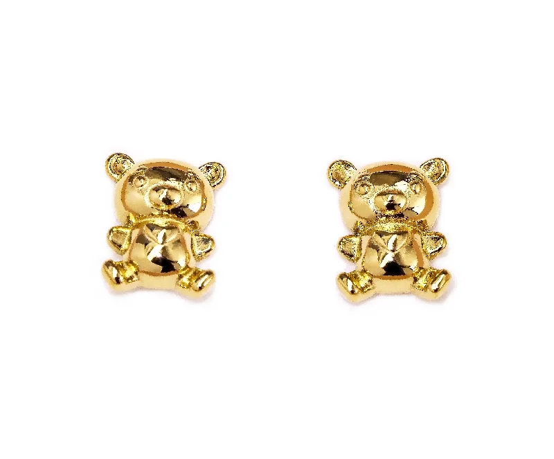 Stud Earrings with Matte Finish -Teddy Stud Earrings