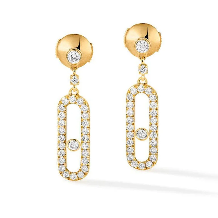 Stud Earrings for Festival Style -0.42ctw Yellow Gold Diamond Stud Earrings