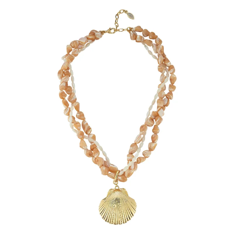 Best necklaces and pendants with layered designs for a chic, stacked look-Anisah Shell Necklace