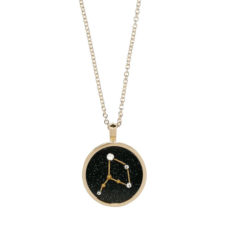 Trendy necklaces and pendants with statement pieces for a bold fashion statement-Zodiac Night Sky Necklace - Virgo