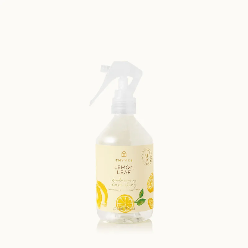 Simple necklaces and pendants with tiny charms for a delicate and casual vibe-Thymes | Deodorizing Linen Spray, 9 fl oz, Lemon Leaf