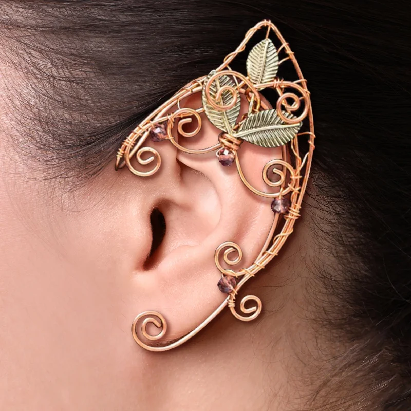 Best necklaces and pendants with vintage coin pendants for a unique accessory-Copper Elven Ear Cuff