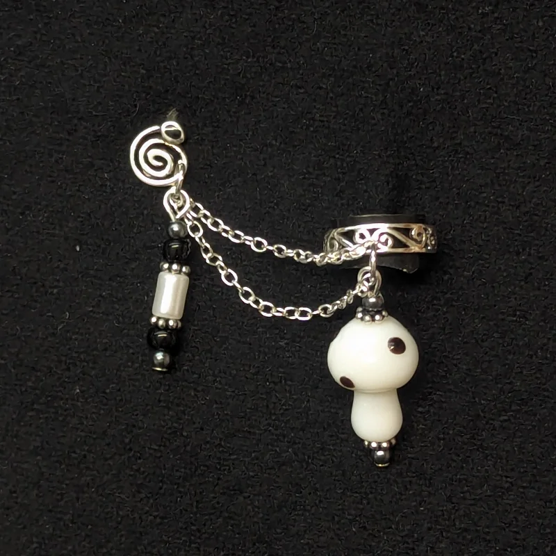 Beautiful necklaces and pendants with butterfly motifs for a whimsical style-Ghost Shroom Cuff