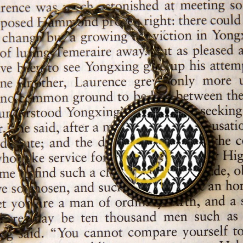 Best necklaces and pendants with cross pendants for a spiritual, meaningful symbol-“Have A Nice Day” Sherlock Pendant