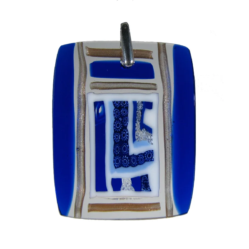 Best necklaces and pendants with vintage lockets for a nostalgic, sentimental look-Murrina "Finestra" Murano glass rectangular pendant