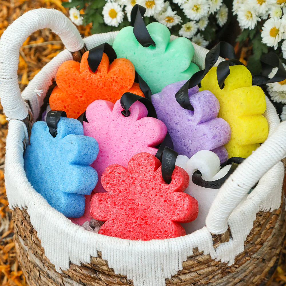 Necklaces and pendants with abstract shapes for a modern, creative appearance-Spongellé | Wild Flower Bath Sponge, Assorted Scents