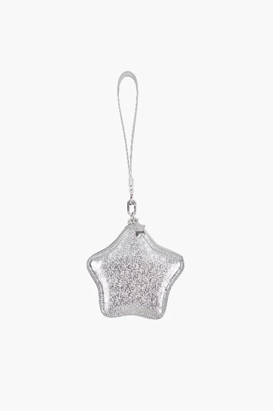 Necklaces and pendants with star-shaped designs for a whimsical, celestial touch-STAR POUCH IN SILVER