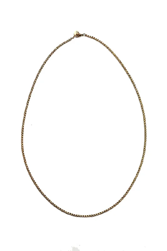 Best necklaces and pendants with sterling silver for an affordable yet stylish choice-Thin Gold Chain Necklace- Thin Boy slim