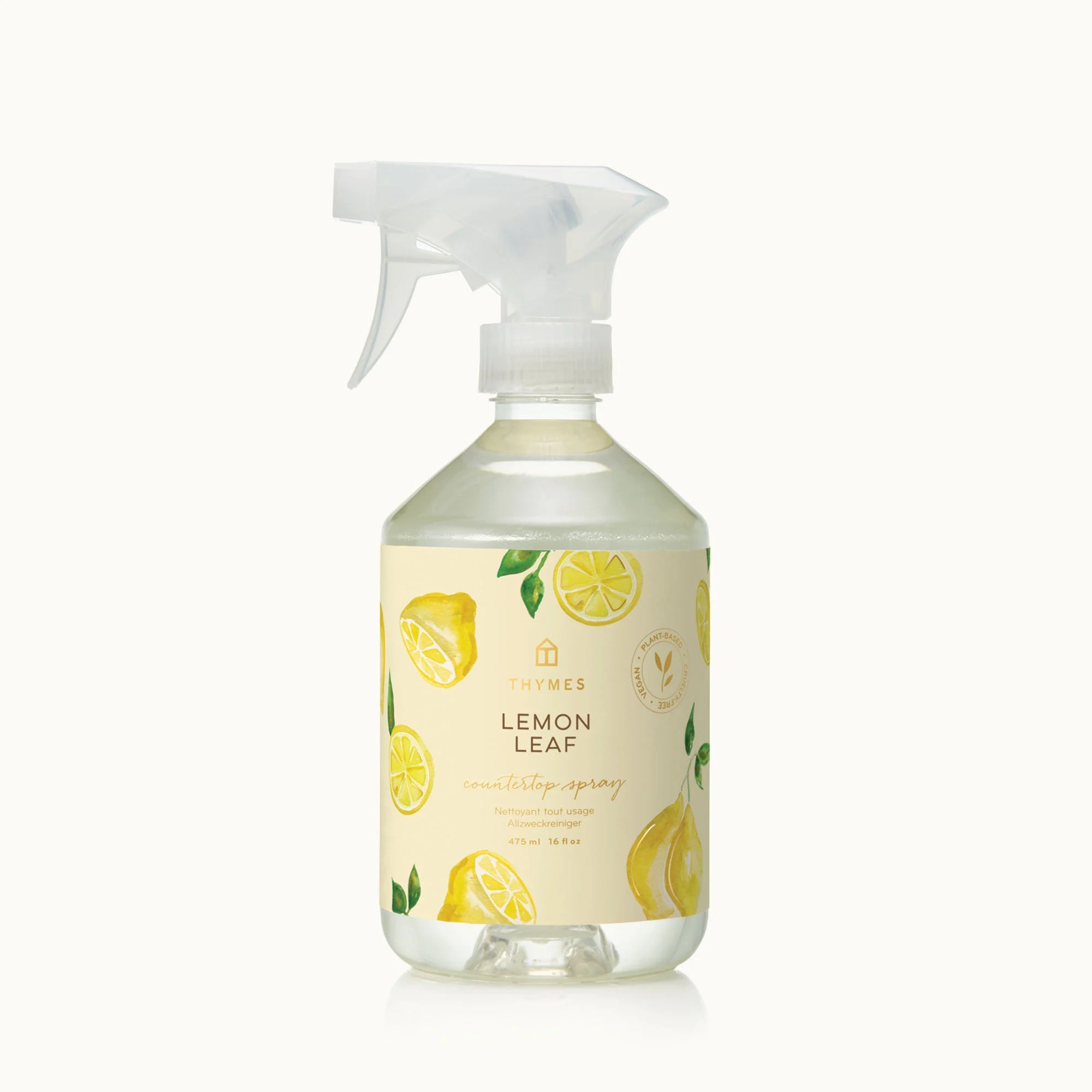 Best necklaces and pendants with crystal accents for a sparkling and elegant style-Thymes | Countertop Spray, 16.5 fl oz, Lemon Leaf