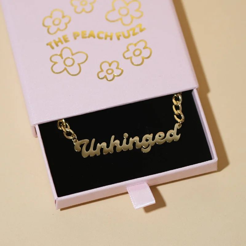 Best necklaces and pendants with vintage coin pendants for a unique accessory-Unhinged Necklace by The Peach Fuzz