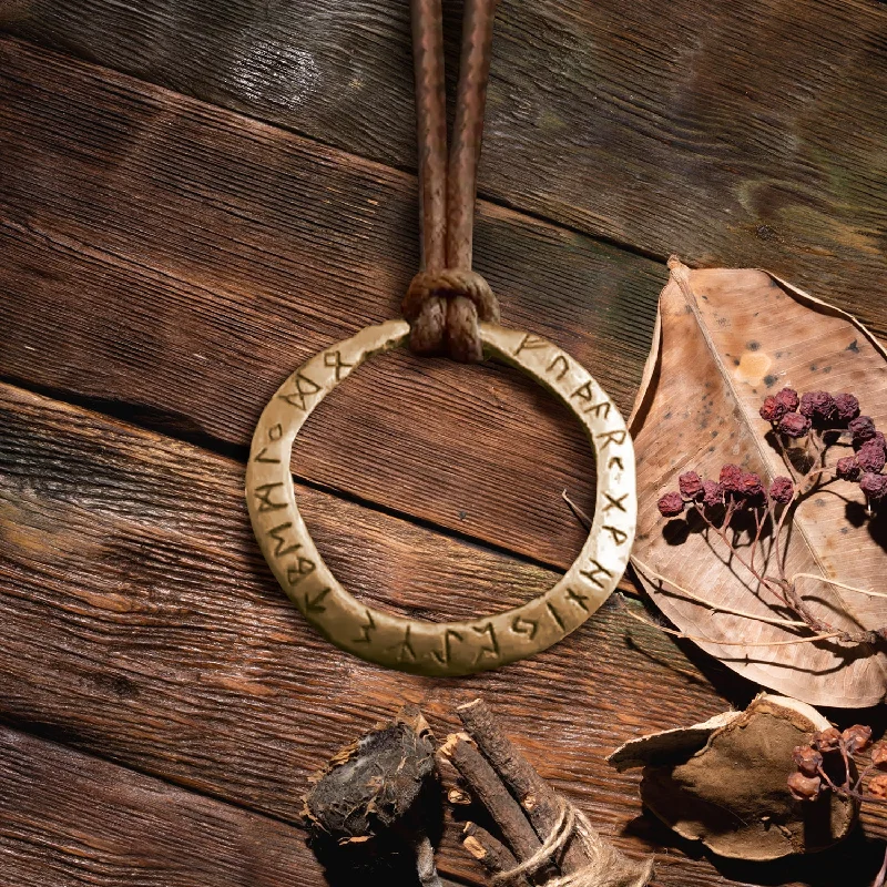 Beautiful necklaces and pendants with natural stones for an earthy, organic vibe-"Child of Odin" Necklace